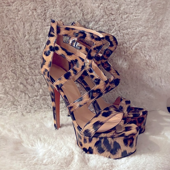 Shoes - Leopard Print Heels